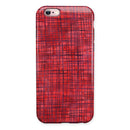 Red and Purple Watercolor Cross Hatch iPhone 6/6s or 6/6s Plus 2-Piece Hybrid INK-Fuzed Case