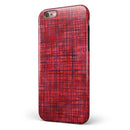 Red and Purple Watercolor Cross Hatch iPhone 6/6s or 6/6s Plus 2-Piece Hybrid INK-Fuzed Case