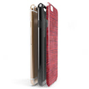 Red and Purple Watercolor Cross Hatch iPhone 6/6s or 6/6s Plus 2-Piece Hybrid INK-Fuzed Case