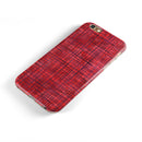 Red and Purple Watercolor Cross Hatch iPhone 6/6s or 6/6s Plus 2-Piece Hybrid INK-Fuzed Case