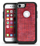 Red and Purple Watercolor Cross Hatch - iPhone 7 or 8 OtterBox Case & Skin Kits