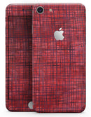 Red and Purple Watercolor Cross Hatch - Skin-kit for the iPhone 8 or 8 Plus