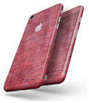 Red and Purple Watercolor Cross Hatch - Skin-kit for the iPhone 8 or 8 Plus