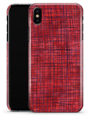 Red and Purple Watercolor Cross Hatch - iPhone X Clipit Case