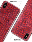 Red and Purple Watercolor Cross Hatch - iPhone X Clipit Case