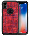 Red and Purple Watercolor Cross Hatch - iPhone X OtterBox Case & Skin Kits