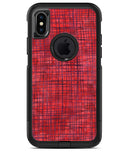 Red and Purple Watercolor Cross Hatch - iPhone X OtterBox Case & Skin Kits