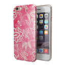 Red and White Floral Damask Pattern iPhone 6/6s or 6/6s Plus 2-Piece Hybrid INK-Fuzed Case