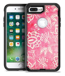 Red and White Floral Damask Pattern - iPhone 7 Plus/8 Plus OtterBox Case & Skin Kits