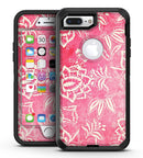 Red and White Floral Damask Pattern - iPhone 7 Plus/8 Plus OtterBox Case & Skin Kits