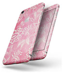 Red and White Floral Damask Pattern - Skin-kit for the iPhone 8 or 8 Plus