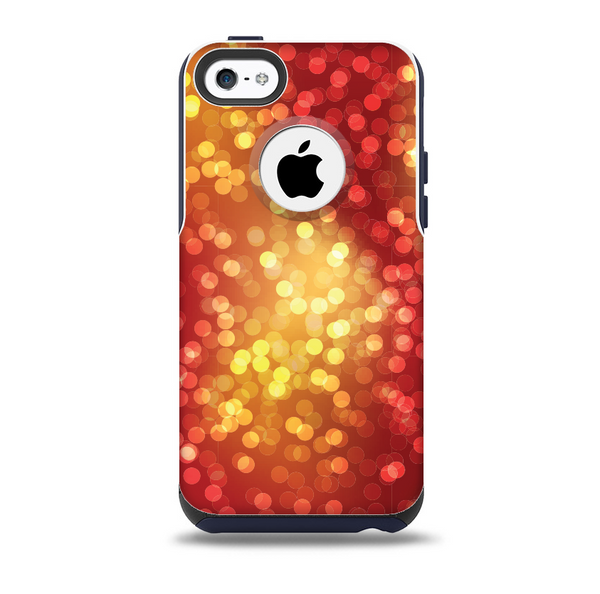 Red and Yellow Glistening Orbs Skin for the iPhone 5c OtterBox Commuter Case
