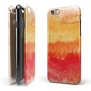 Red v3 Absorbed Watercolor Texture iPhone 6/6s or 6/6s Plus 2-Piece Hybrid INK-Fuzed Case