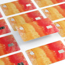 Red v3 Absorbed Watercolor Texture - Premium Protective Decal Skin-Kit for the Apple Credit Card