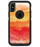 Red v3 Absorbed Watercolor Texture - iPhone X OtterBox Case & Skin Kits