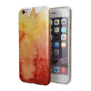 Redish Blotted WaterColor Texture iPhone 6/6s or 6/6s Plus 2-Piece Hybrid INK-Fuzed Case