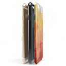 Redish Blotted WaterColor Texture iPhone 6/6s or 6/6s Plus 2-Piece Hybrid INK-Fuzed Case