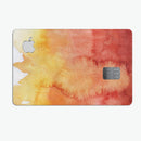 Redish Blotted WaterColor Texture - Premium Protective Decal Skin-Kit for the Apple Credit Card