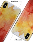 Redish Blotted WaterColor Texture - iPhone X Clipit Case