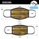 Reflective Golden Forest - Made in USA Mouth Cover Unisex Anti-Dust Cotton Blend Reusable & Washable Face Mask with Adjustable Sizing for Adult or Child