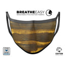 Reflective Golden Forest - Made in USA Mouth Cover Unisex Anti-Dust Cotton Blend Reusable & Washable Face Mask with Adjustable Sizing for Adult or Child