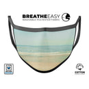 Relaxed Beach - Made in USA Mouth Cover Unisex Anti-Dust Cotton Blend Reusable & Washable Face Mask with Adjustable Sizing for Adult or Child