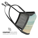 Relaxed Beach - Made in USA Mouth Cover Unisex Anti-Dust Cotton Blend Reusable & Washable Face Mask with Adjustable Sizing for Adult or Child