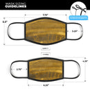 Resting Golden Sediment - Made in USA Mouth Cover Unisex Anti-Dust Cotton Blend Reusable & Washable Face Mask with Adjustable Sizing for Adult or Child