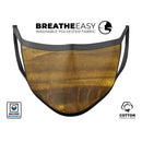 Resting Golden Sediment - Made in USA Mouth Cover Unisex Anti-Dust Cotton Blend Reusable & Washable Face Mask with Adjustable Sizing for Adult or Child