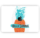 Retro Hello Summer Pineapple v2 - Skin Decal Wrap Kit Compatible with the Apple MacBook Pro, Pro with Touch Bar or Air (11", 12", 13", 15" & 16" - All Versions Available)