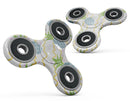 Retro Blue Pineapples Full-Body Fidget Spinner Skin-Kit