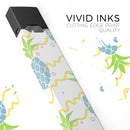 Retro Blue Pineapples - Premium Decal Protective Skin-Wrap Sticker compatible with the Juul Labs vaping device