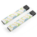 Retro Blue Pineapples - Premium Decal Protective Skin-Wrap Sticker compatible with the Juul Labs vaping device