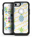 Retro Blue Pineapples - iPhone 7 or 8 OtterBox Case & Skin Kits