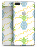 Retro Blue Pineapples - Skin-kit for the iPhone 8 or 8 Plus