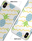 Retro Blue Pineapples - iPhone X Clipit Case
