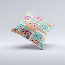 Retro Boombox Pattern ink-Fuzed Decorative Throw Pillow