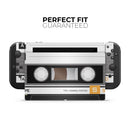Retro Cassette Tape V12 // Skin Decal Wrap Kit for Nintendo Switch Console & Dock, Joy-Cons, Pro Controller, Lite, 3DS XL, 2DS XL, DSi, or Wii - Vinyl Skin Wrap for Nintendo Switch 2, OLED, Lite, Pro Controller, Wii & Classic Handhelds