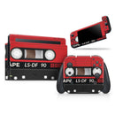 Retro Cassette Tape V1 // Skin Decal Wrap Kit for Nintendo Switch Console & Dock, Joy-Cons, Pro Controller, Lite, 3DS XL, 2DS XL, DSi, or Wii - Vinyl Skin Wrap for Nintendo Switch 2, OLED, Lite, Pro Controller, Wii & Classic Handhelds