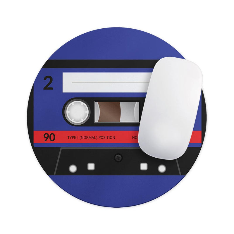 Retro Cassette Tape V2// WaterProof Rubber Foam Backed Anti-Slip Mouse Pad for Home Work Office or Gaming Computer Desk