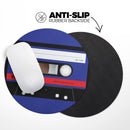 Retro Cassette Tape V2// WaterProof Rubber Foam Backed Anti-Slip Mouse Pad for Home Work Office or Gaming Computer Desk