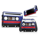 Retro Cassette Tape V2 // Skin Decal Wrap Kit for Nintendo Switch Console & Dock, Joy-Cons, Pro Controller, Lite, 3DS XL, 2DS XL, DSi, or Wii - Vinyl Skin Wrap for Nintendo Switch 2, OLED, Lite, Pro Controller, Wii & Classic Handhelds