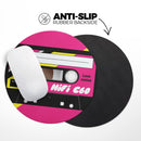 Retro Cassette Tape V3// WaterProof Rubber Foam Backed Anti-Slip Mouse Pad for Home Work Office or Gaming Computer Desk