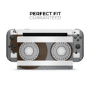 Retro Cassette Tape V4 // Skin Decal Wrap Kit for Nintendo Switch Console & Dock, Joy-Cons, Pro Controller, Lite, 3DS XL, 2DS XL, DSi, or Wii - Vinyl Skin Wrap for Nintendo Switch 2, OLED, Lite, Pro Controller, Wii & Classic Handhelds