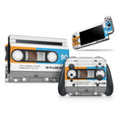 Retro Cassette Tape V7 // Skin Decal Wrap Kit for Nintendo Switch Console & Dock, Joy-Cons, Pro Controller, Lite, 3DS XL, 2DS XL, DSi, or Wii - Vinyl Skin Wrap for Nintendo Switch 2, OLED, Lite, Pro Controller, Wii & Classic Handhelds