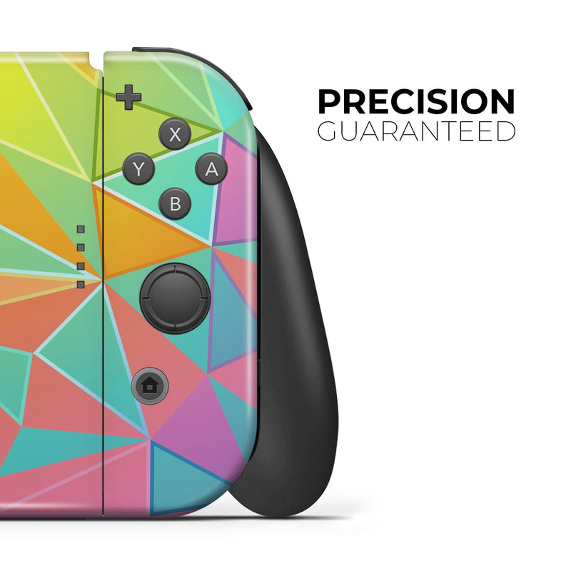 Retro Geometric // Skin Decal Wrap Kit for Nintendo Switch Console & Dock, Joy-Cons, Pro Controller, Lite, 3DS XL, 2DS XL, DSi, or Wii