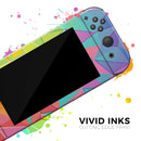 Retro Geometric // Skin Decal Wrap Kit for Nintendo Switch Console & Dock, Joy-Cons, Pro Controller, Lite, 3DS XL, 2DS XL, DSi, or Wii