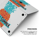 Retro Hello Summer Pineapple v2 - Skin Decal Wrap Kit Compatible with the Apple MacBook Pro, Pro with Touch Bar or Air (11", 12", 13", 15" & 16" - All Versions Available)