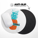 Retro Hello Summer Pineapple v2// WaterProof Rubber Foam Backed Anti-Slip Mouse Pad for Home Work Office or Gaming Computer Desk