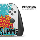 Retro Hello Summer Pineapple v2 // Skin Decal Wrap Kit for Nintendo Switch Console & Dock, Joy-Cons, Pro Controller, Lite, 3DS XL, 2DS XL, DSi, or Wii - Vinyl Skin Wrap for Nintendo Switch 2, OLED, Lite, Pro Controller, Wii & Classic Handhelds